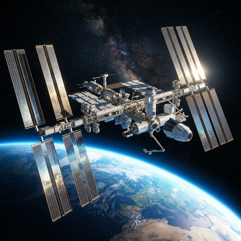 Planet Labs Space Station HD Background