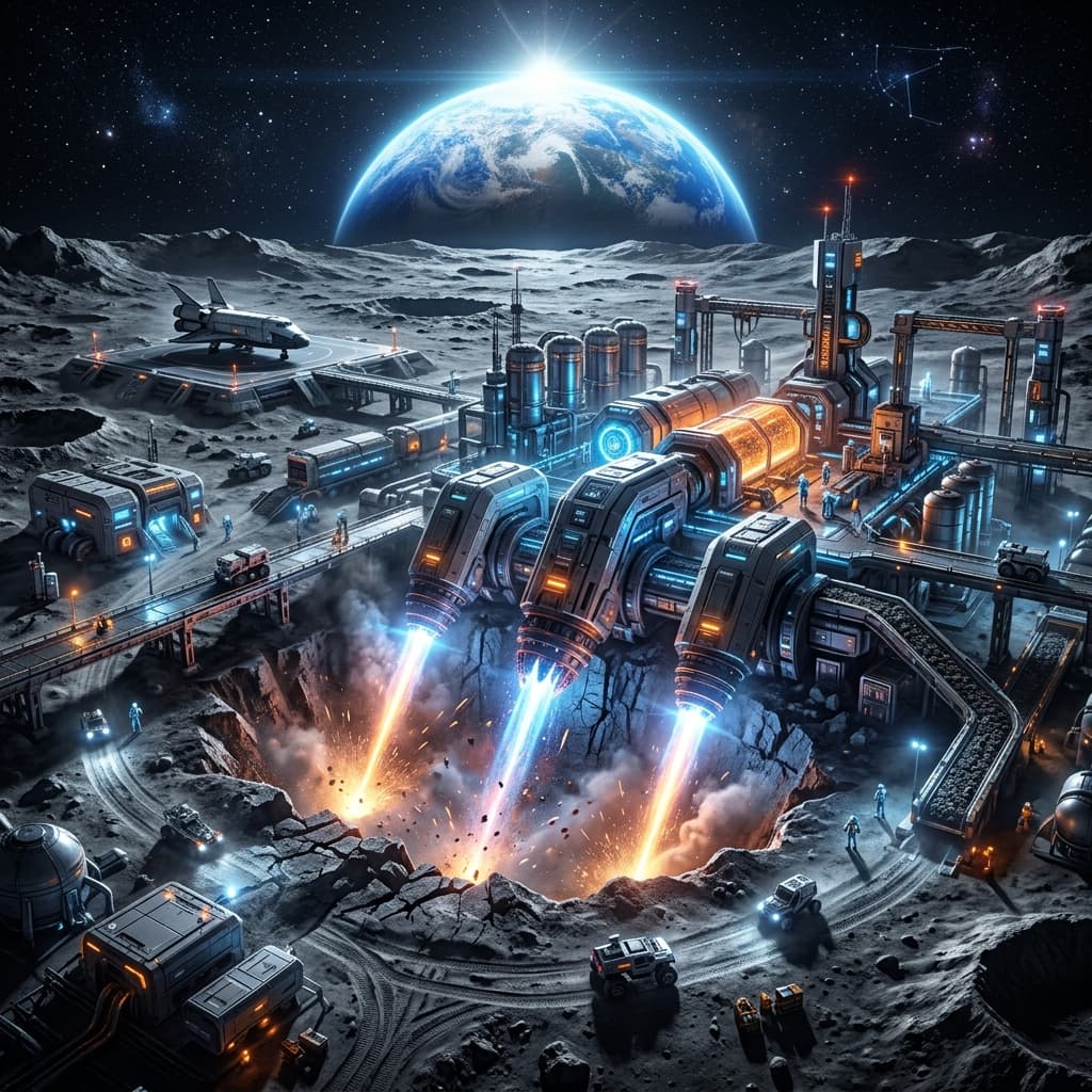 Lunar Surface Mining & Extraction